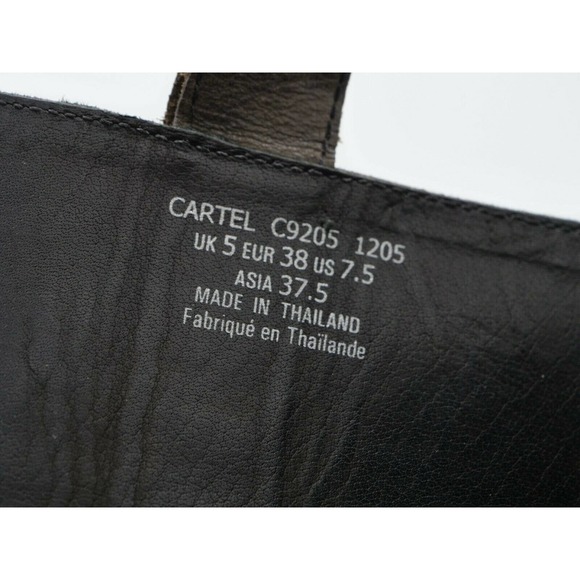 J Shoes Riding Boot Womens 7.5 Gray Leather Knee High Side Zip Cartel Moto Biker - Picture 10 of 12